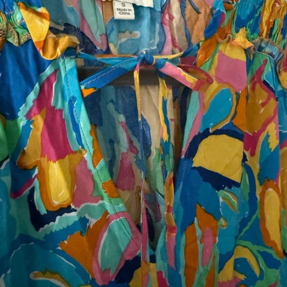 Umgee Multicolor Ruffle Dress - Picture 4 of 6